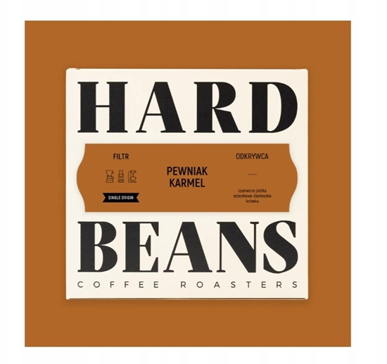 Picture of Kawa ziarnista Hard Beans Coffee Kawa ziarnista Pewniak Karmel Filtr 250g
