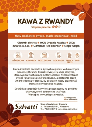 Picture of Kawa ziarnista Salvatti Kawa ziarnista Amasimbi 250g