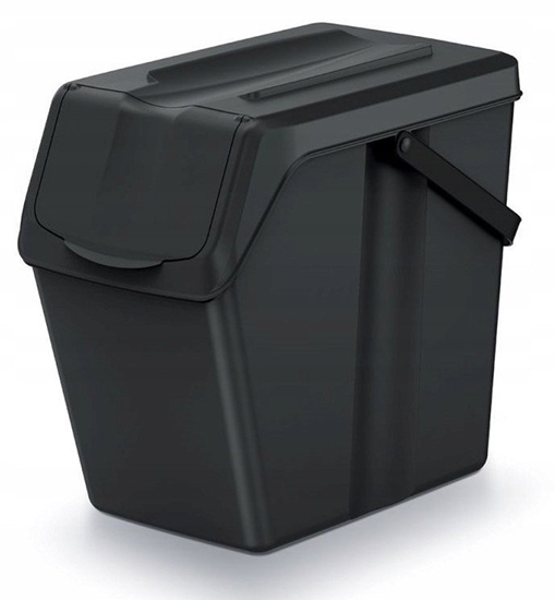 Picture of KEDEN KOSZ NA MIECI SORTIBOX 25L - CZARNY RECYKLING