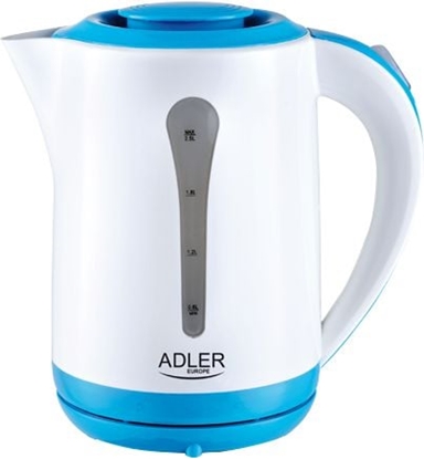 Изображение Adler | Kettle | AD 1244 | Standard | 2000 W | 2.5 L | Plastic | 360° rotational base | White