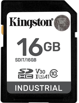 Attēls no Karta Kingston Industrial SDHC 16 GB UHS-I/U3 A1 V30 (SDIT/16GB)