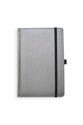 Изображение Klade - planotājs UNIVERSAL BLACK EDITION, A5,ar gumiju, sudraba krāsa