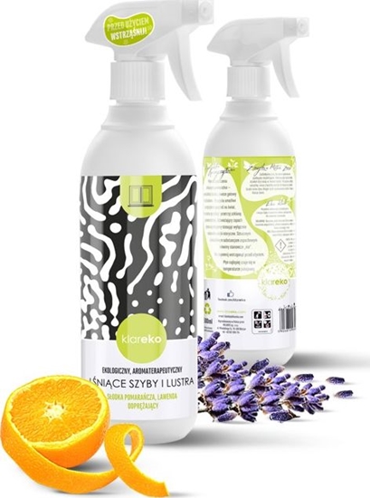 Picture of Klareko Pyn do Szyb Lnice Szyby i Lustra Lawenda, Sodka Pomaracza 500 ml