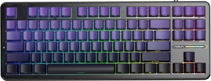 Attēls no Klawiatura Aula F87 Pro GrayWood V4 (AUF87P-PBG-GW4-E)