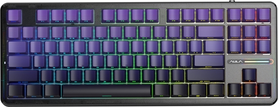 Изображение Klawiatura Aula F87 Pro GrayWood V4 (AUF87P-PBG-GW4-E)