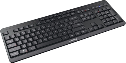 Attēls no Klawiatura Cherry Stream keyboard ultimate klawiatura do domu/biura USB + RF Wireless + Bluetooth QWERTY angielski czarny