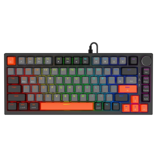 Picture of Klawiatura magnetyczna ASTRAL Black OUTEMU White Jade RGB 3 kolory keycapów