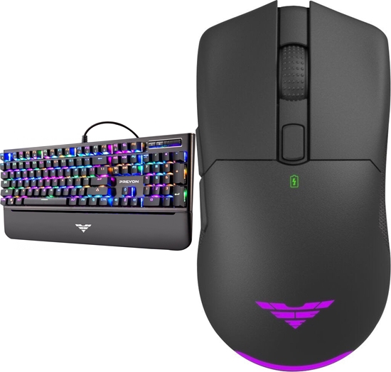 Picture of Klawiatura PREYON LONG Claw Brown (PLCB104B) + Mysz Preyon Owl Wireless (POW35B)