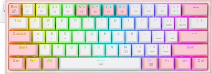 Изображение Klawiatura Redragon K617 Fizz  (K617-RGB pink)