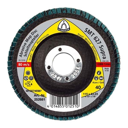 Attēls no Klingspor ciernica talerzowa listkowa SMT314 EXTRA 125mm granulacja 80 - 322818