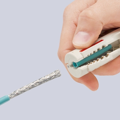 Attēls no Knipex Narzdzie do zdejmowania izolacji dla kabli danych 125mm (1665125SB)