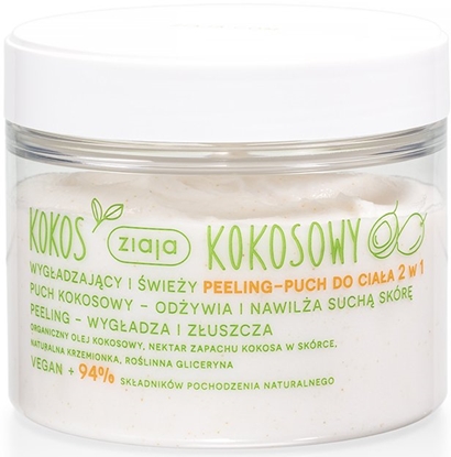 Изображение Kokosowy wygadzajcy i wiey peeling-puch do ciaa 2w1 270ml