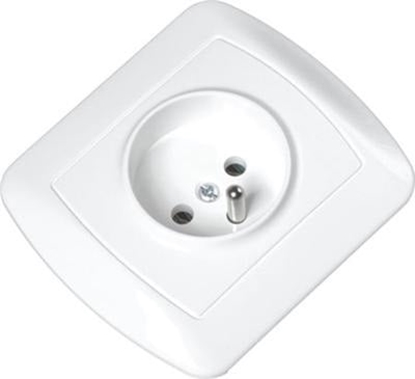 Picture of Kontakt-Simon Gniazdo Akord z/u 16A IP20 pojedyncze biae (AGZ1E/11)
