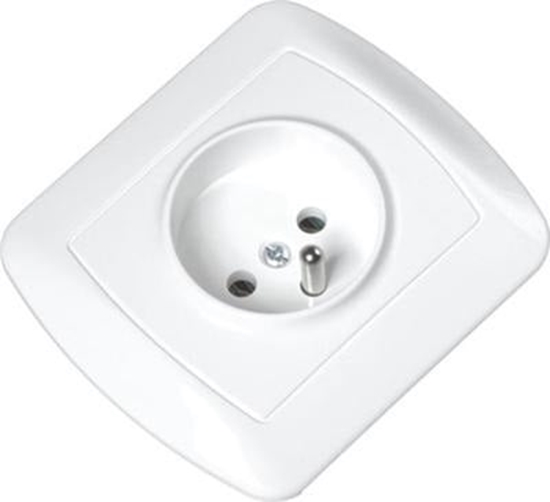 Picture of Kontakt-Simon Gniazdo Akord z/u 16A IP20 pojedyncze biae (AGZ1E/11)