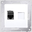 Picture of Kontakt-Simon Gniazdo komputerowe pojedyncze SIMON54 RJ45 kat.6 ekranowane biae - D61E.01/11