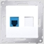 Picture of Kontakt-Simon Gniazdo telefoniczne SIMON54 pojedyncze RJ12 biae - DT1.01/11