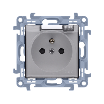 Picture of Kontakt-Simon Gniazdo wtyczkowe pojedyncze do wersji IP44 z uszczelk klapka transparenta biay 16A (CGZ1B.01/11A)