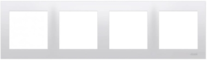Attēls no Kontakt-Simon Ramka poczwórna SIMON54 uniwersalna biaa - DR4/11