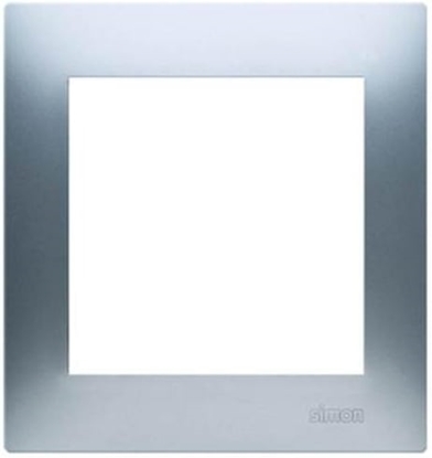 Attēls no Kontakt-Simon Ramka pojedyncza SIMON54 uniwersalna srebrna - DR1/43