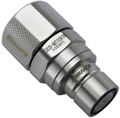 Picture of Koolance QD3 Schnellverschluss gerade männlich auf 16/10mm - no-spill, silber