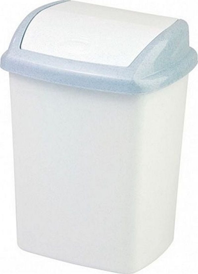 Picture of Kosz na mieci Curver Dominik uchylny 25L biay w kropki (CUR000083)