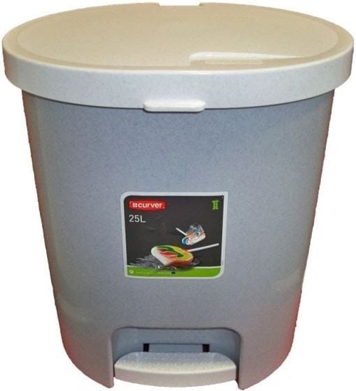 Picture of Kosz na mieci Curver na peda 25L szary (CUR000145)