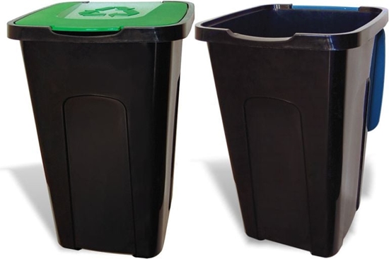 Изображение Kosz na mieci Sorta do segregacji 50L zielony (POJ SO ZIE)
