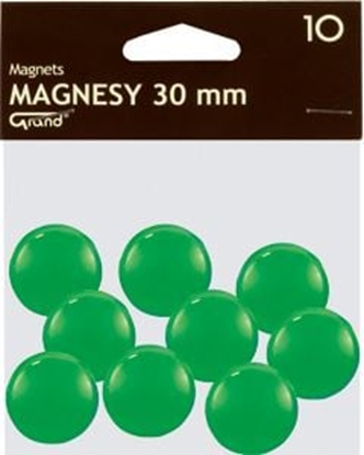 Attēls no KW Trade Magnesy Grand 20 mm zielone op. 10 sztuk