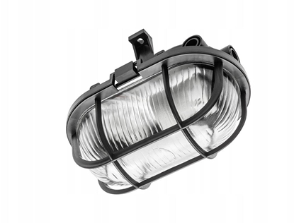 Attēls no Lampa sufitowa GTV Oprawa kanaowa SANGUESA KAY E27 max.40W AC220-240V IP44 ABS/szko czarna OS-KAY060-10