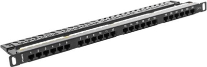 Picture of Lanberg Patch panel 0.5U 19" 24x RJ-45 Kat.6 Czarny (PPU6-0024-B)