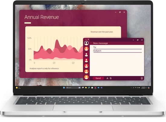 Изображение Laptop Dell Pro 14 PC14250 Ultra 7 255U / 16 GB / 512 GB / W11 Pro (XJH4H)