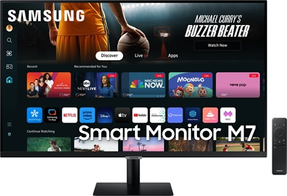 Picture of LCD Monitor|SAMSUNG|32"|Smart|Panel VA|3840x2160|16:9|60 Hz|4 ms|Colour Black|LS32DM702UUXDU