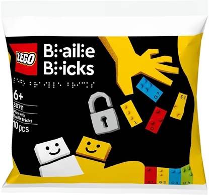 Attēls no LEGO Braille Bricks Zabawa z alfabetem Braillea (30711)