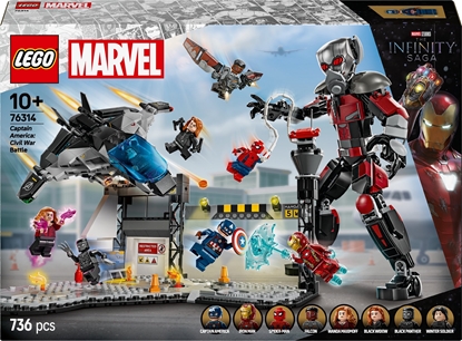Attēls no LEGO Marvel Kapitan Ameryka: Wojna bohaterów  bitwa (76314)