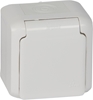 Picture of Legrand FORIX Gniazdo pojedyncze z/u 16A IP44 z przesonami biae (782375)