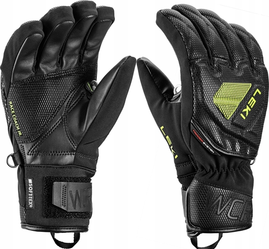 Picture of Leki LEKI RKAWICE WCR C-Tech 3D Jr. black-lemon 6.0