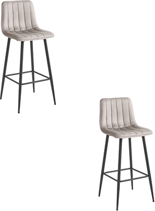 Изображение Leobert Hoker barowy POZZA aksamitowy welur ciemny be nogi czarne z podnókiem x2