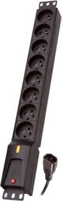 Attēls no Lestar Listwa zasilajca LZRM 810 BW G-A K.:CZ 5,0M IEC320 (1966005076)