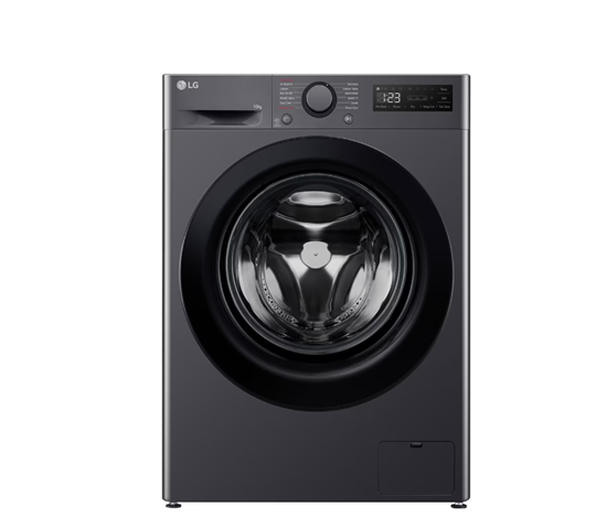 Picture of LG | Washing Machine | F4WR510SBM | Energy efficiency class A | Front loading | Washing capacity 10 kg | 1400 RPM | Depth 57 cm | Width 60 cm | Display | LED | Steam function | Black