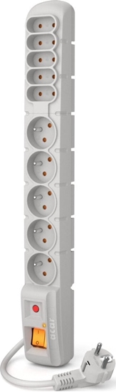 Picture of Listwa zasilajca Acar S10 przeciwprzepiciowa 10 gniazd 5 m szara (W0133)