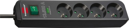 Picture of Listwa zasilajca Brennenstuhl Eco-Line przeciwprzepiciowa 4 gniazda 1.5 m czarna (1412000000)