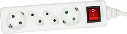 Picture of Listwa zasilajca InLine 4 gniazda 1.5 m biaa (16441T)
