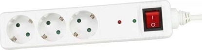Picture of Listwa zasilajca InLine przeciwprzepiciowa 3 gniazda 1.5 m biaa (16431Q)