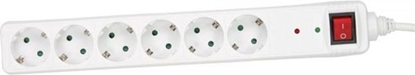 Picture of Listwa zasilajca InLine przeciwprzepiciowa 6 gniazd 1.5 m biaa (16461Q)