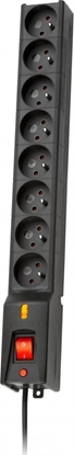 Picture of Listwa zasilajca Lestar LX 810 przeciwprzepiciowa 8 gniazd 3 m czarna