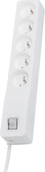 Picture of Listwa zasilajca Lestar ZX 510 przeciwprzepiciowa 5 gniazd 1.5 m biaa