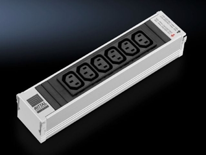 Attēls no Listwa zasilajca m_Rittal DK 6 gniazd srebrna (7856.080)