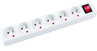 Picture of Listwa zasilajca Office Products przeciwprzepiciowa 6 gniazd 5 m biaa (13116541-14)