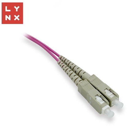Изображение LYNX duplexní patch kabel MM, OM4, SC/SC, 50/125µm, 0,5m