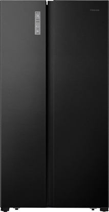 Picture of Lodówka Hisense RS677N4AFC, side-by-side (black)